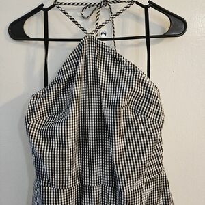 Black and White Halter from Free Assembly (M)